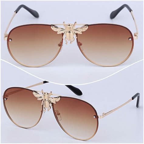 gucci bee sunglasses men|authentic Gucci sunglasses unisex.